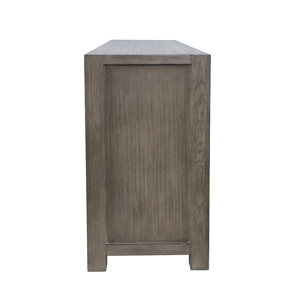 70" Modern Transitional Media Console TV Stand with Four-Door Cabinet Storage