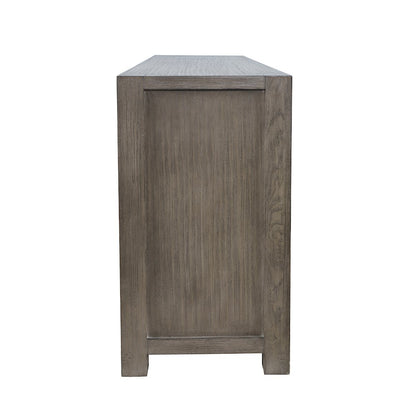70" Modern Transitional Media Console TV Stand with Four-Door Cabinet Storage