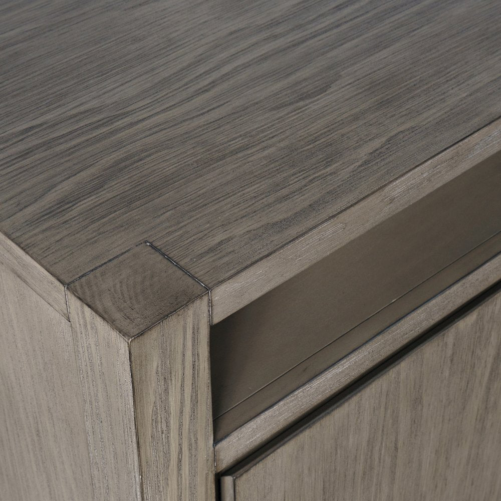 80" Modern Transitional Media Console TV Stand with Four-Door Cabinet Storage