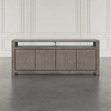80" Modern Transitional Media Console TV Stand with Four-Door Cabinet Storage