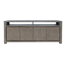 80" Modern Transitional Media Console TV Stand with Four-Door Cabinet Storage