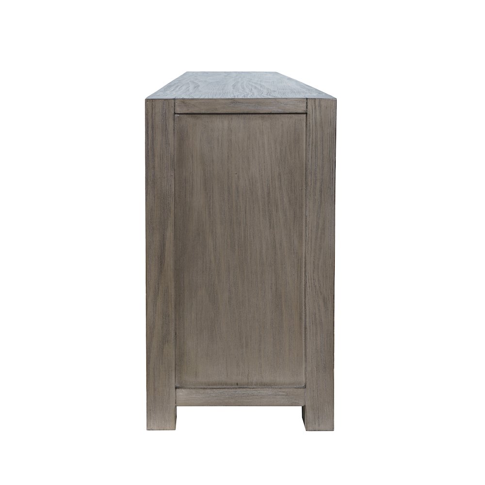 80" Modern Transitional Media Console TV Stand with Four-Door Cabinet Storage