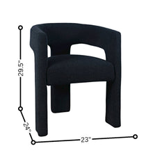 Black Upholstered Dining Chair for Dining Room and Kitchen Table Seating