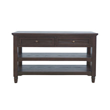 Brentwood Modern 50" Sofa Console Table with Drawers and Storage Shelves