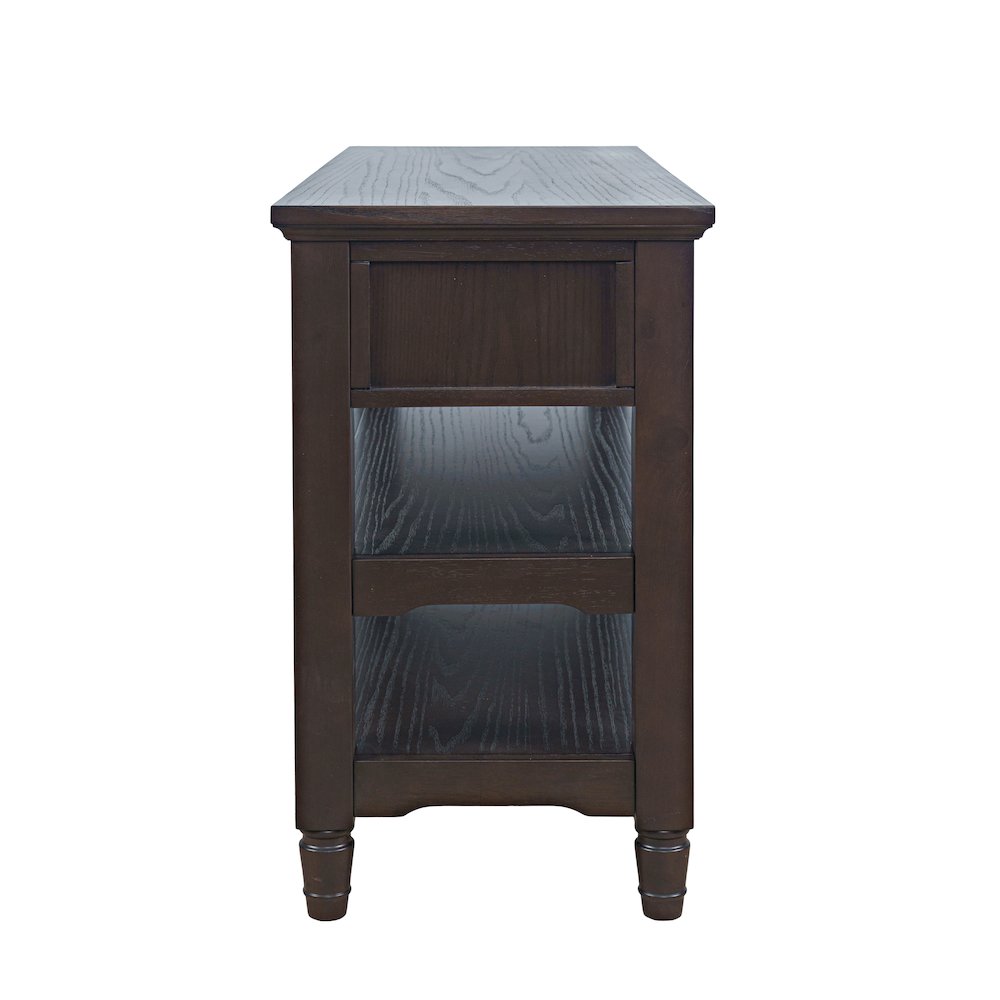 Brentwood Modern 50" Sofa Console Table with Drawers and Storage Shelves