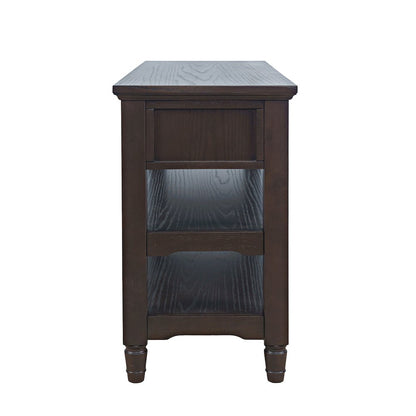 Brentwood Modern 50" Sofa Console Table with Drawers and Storage Shelves