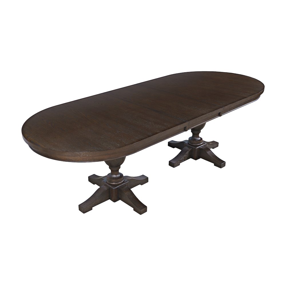 Brentwood Modern Transitional 102" Double Pedestal Dining Table