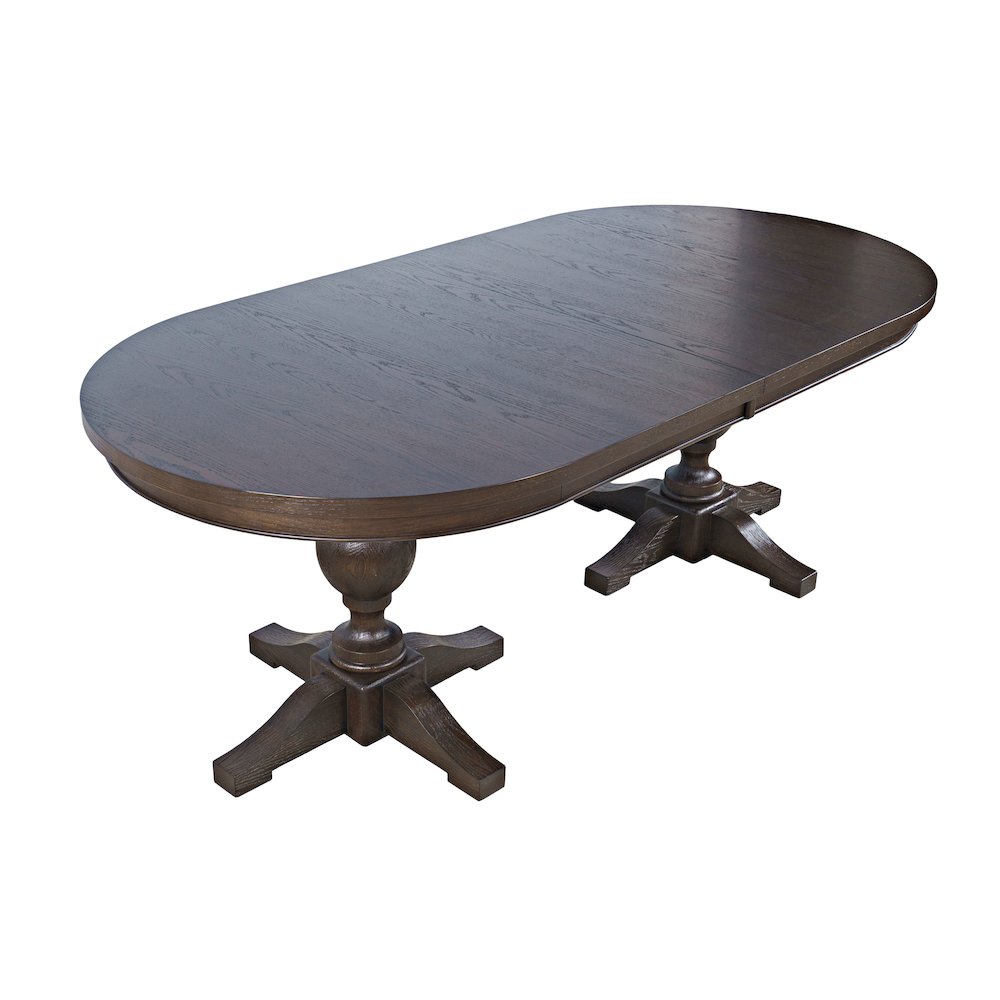 Brentwood Modern Transitional 102" Double Pedestal Dining Table