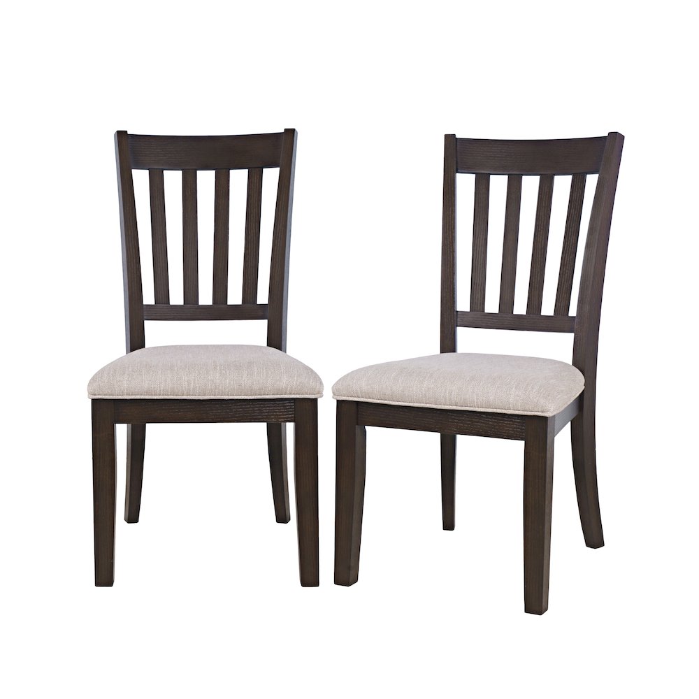 Brentwood Modern Transitional Slatback Dining Chair - Set of 2