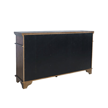 Brentwood 60" Modern Transitional Three Door Sideboard Storage Cabinet