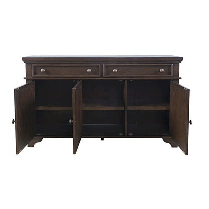 Brentwood 60" Modern Transitional Three Door Sideboard Storage Cabinet