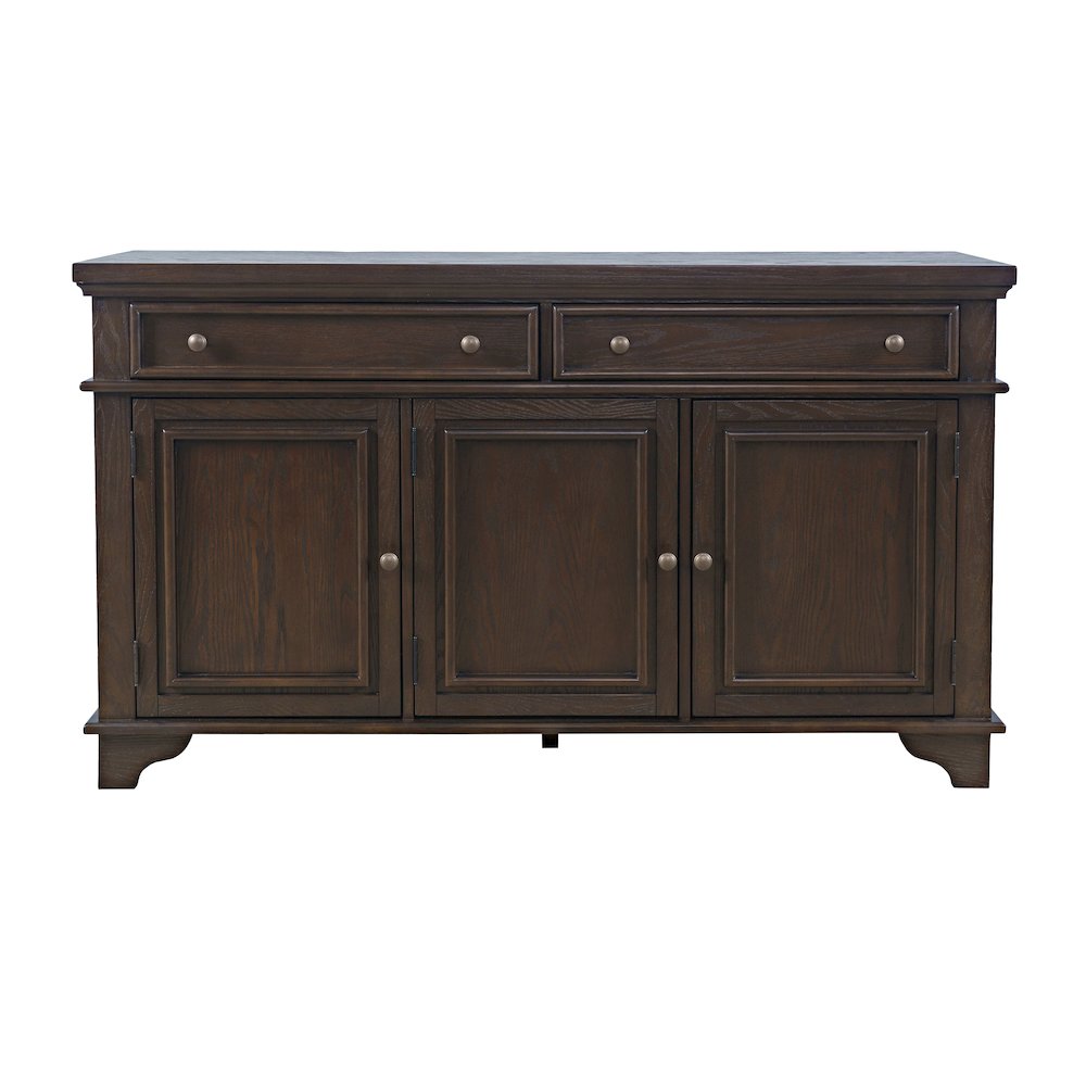Brentwood 60" Modern Transitional Three Door Sideboard Storage Cabinet