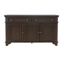 Brentwood 60" Modern Transitional Three Door Sideboard Storage Cabinet