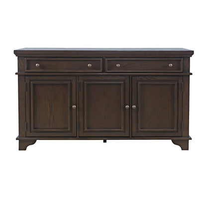 Brentwood 60" Modern Transitional Three Door Sideboard Storage Cabinet