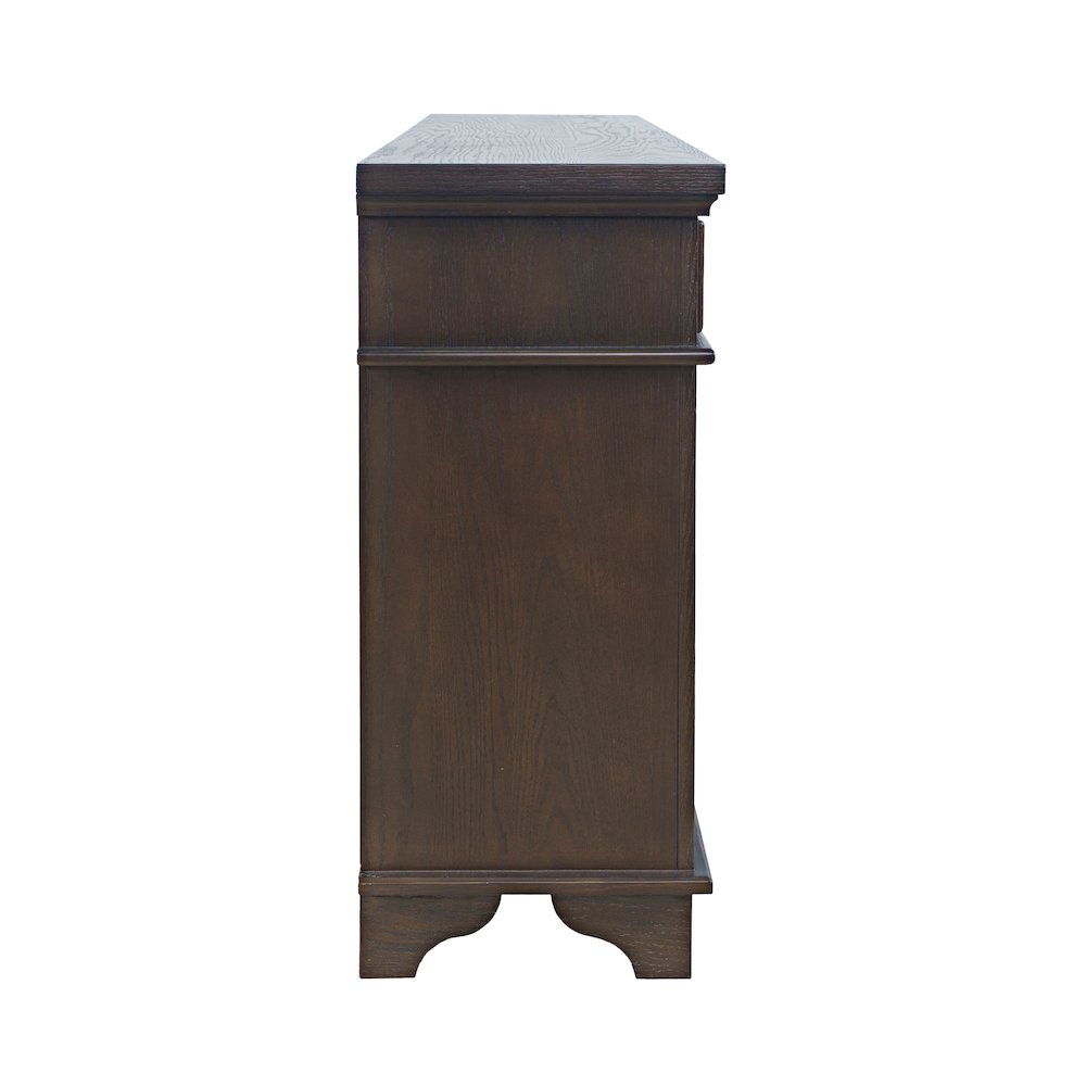 Brentwood 60" Modern Transitional Three Door Sideboard Storage Cabinet