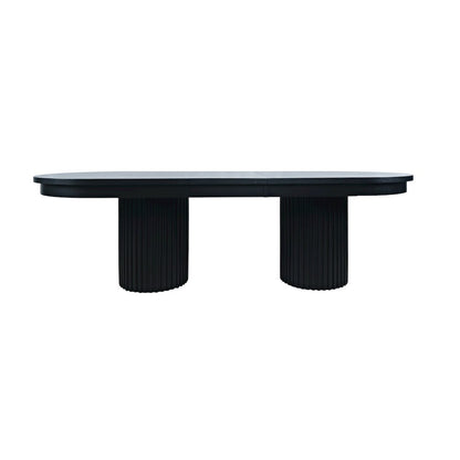Auden Mid-Century Modern 102" Double Pedestal Dining Table