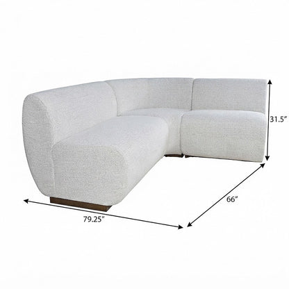 Polyester Upholstered Banquette Bench with Back, Sectional Seating, Grey