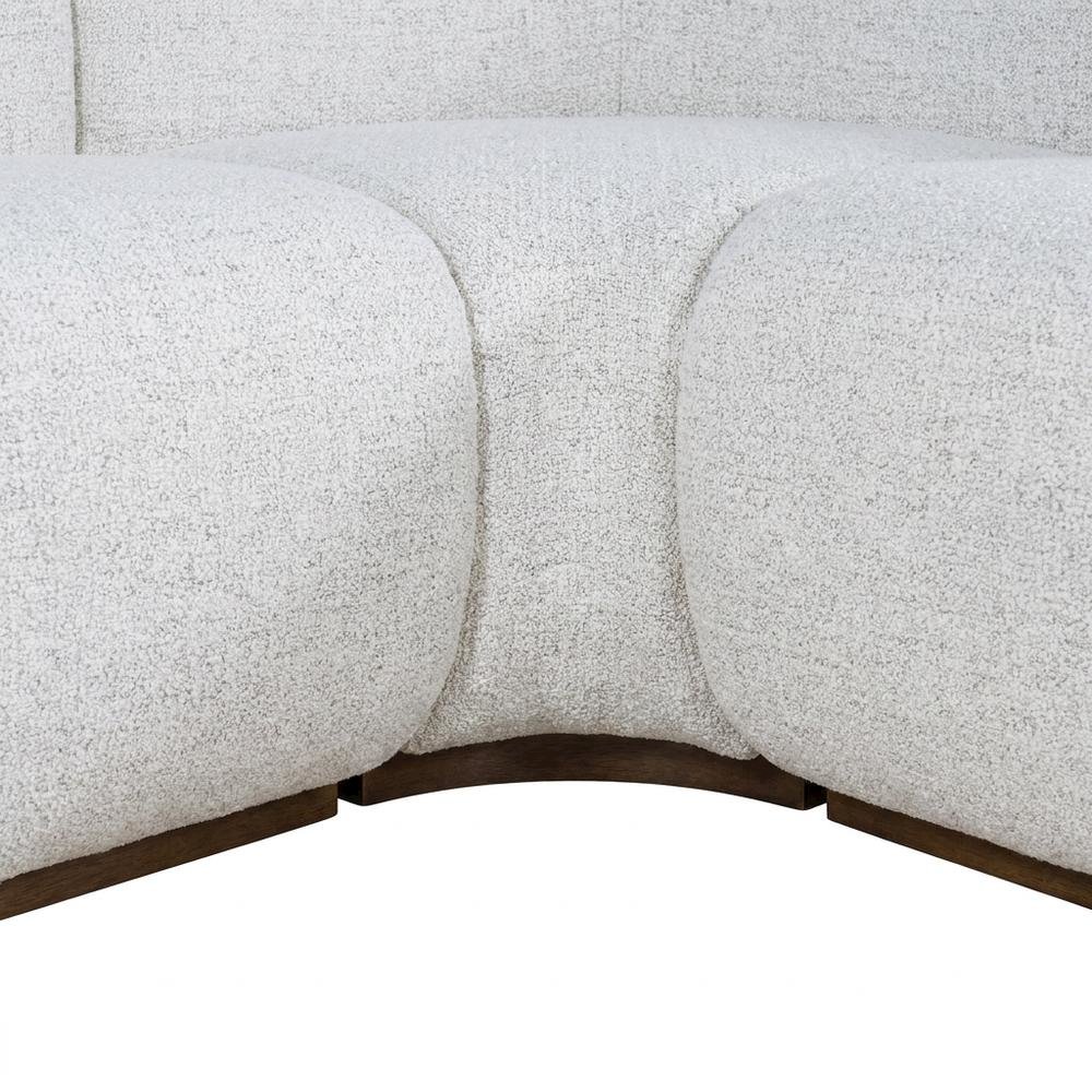 Polyester Upholstered Banquette Bench with Back, Sectional Seating, Grey