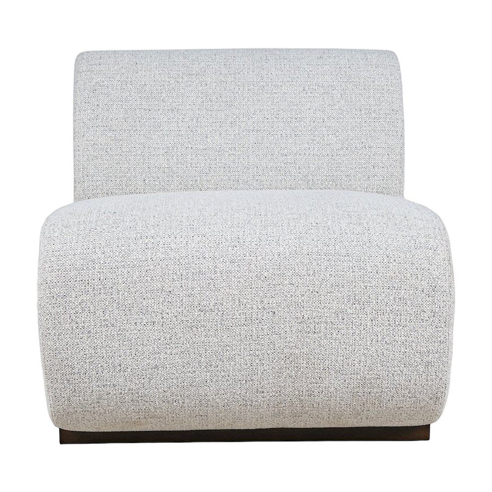Performance Fabric Upholstered Banquette Dining Bench, Mid-Century, Grey