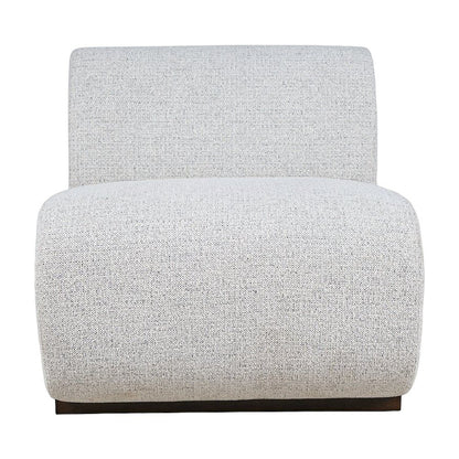 Performance Fabric Upholstered Banquette Dining Bench, Mid-Century, Grey