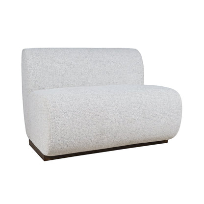 Modern Banquette Upholstered Sectional Two Seat Bench with Performance Fabric