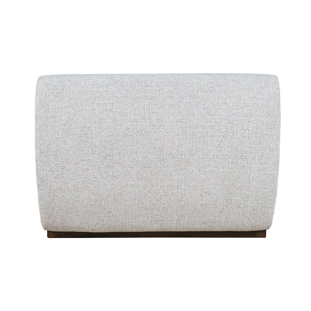 Modern Banquette Upholstered Sectional Two Seat Bench with Performance Fabric