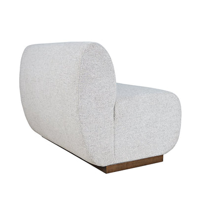 Modern Banquette Upholstered Sectional Two Seat Bench with Performance Fabric