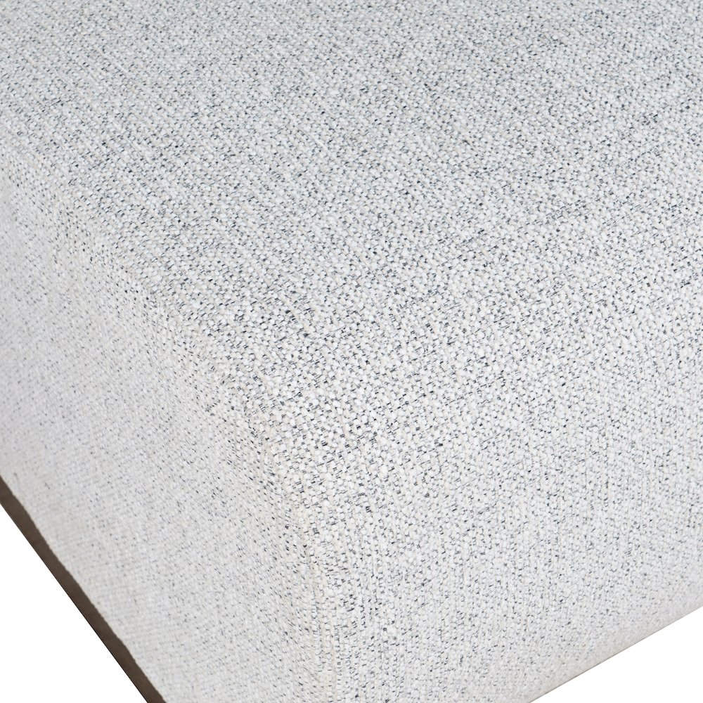 Modern Banquette Upholstered Sectional Two Seat Bench with Performance Fabric