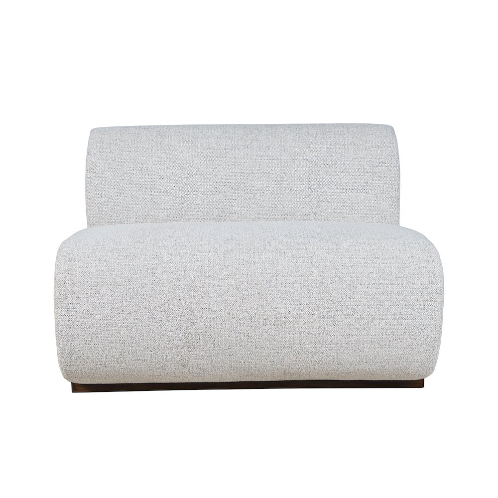 Modern Banquette Upholstered Sectional Two Seat Bench with Performance Fabric