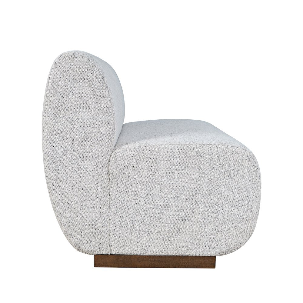 Modern Banquette Upholstered Sectional Two Seat Bench with Performance Fabric