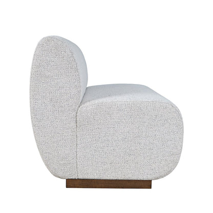 Modern Banquette Upholstered Sectional Two Seat Bench with Performance Fabric
