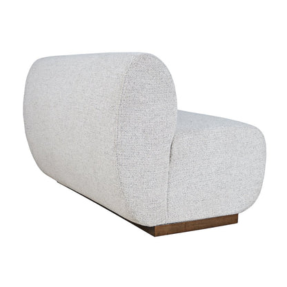 Milano Modern Banquette Sectional Three Seat Bench with Performance Fabric