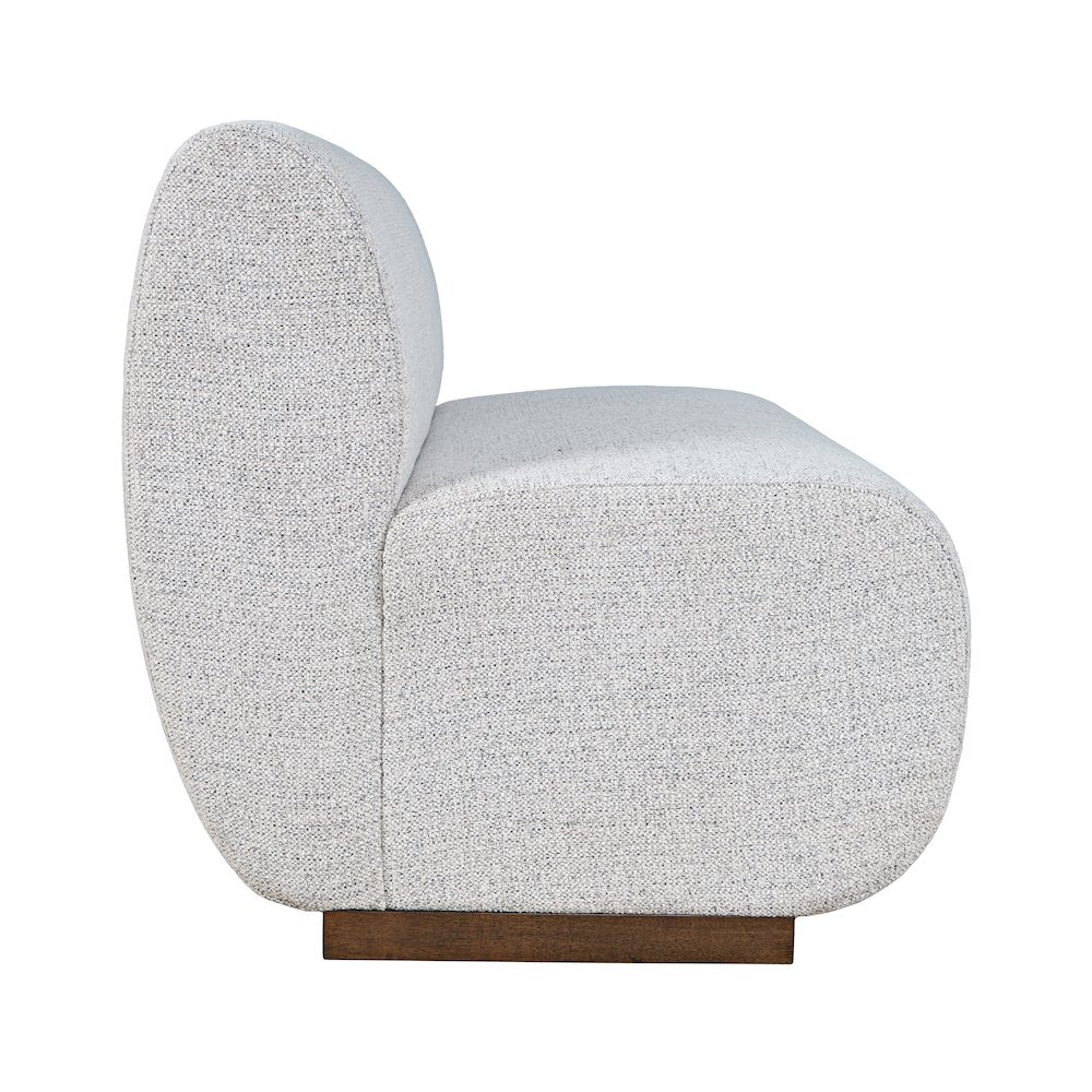 Milano Modern Banquette Sectional Three Seat Bench with Performance Fabric