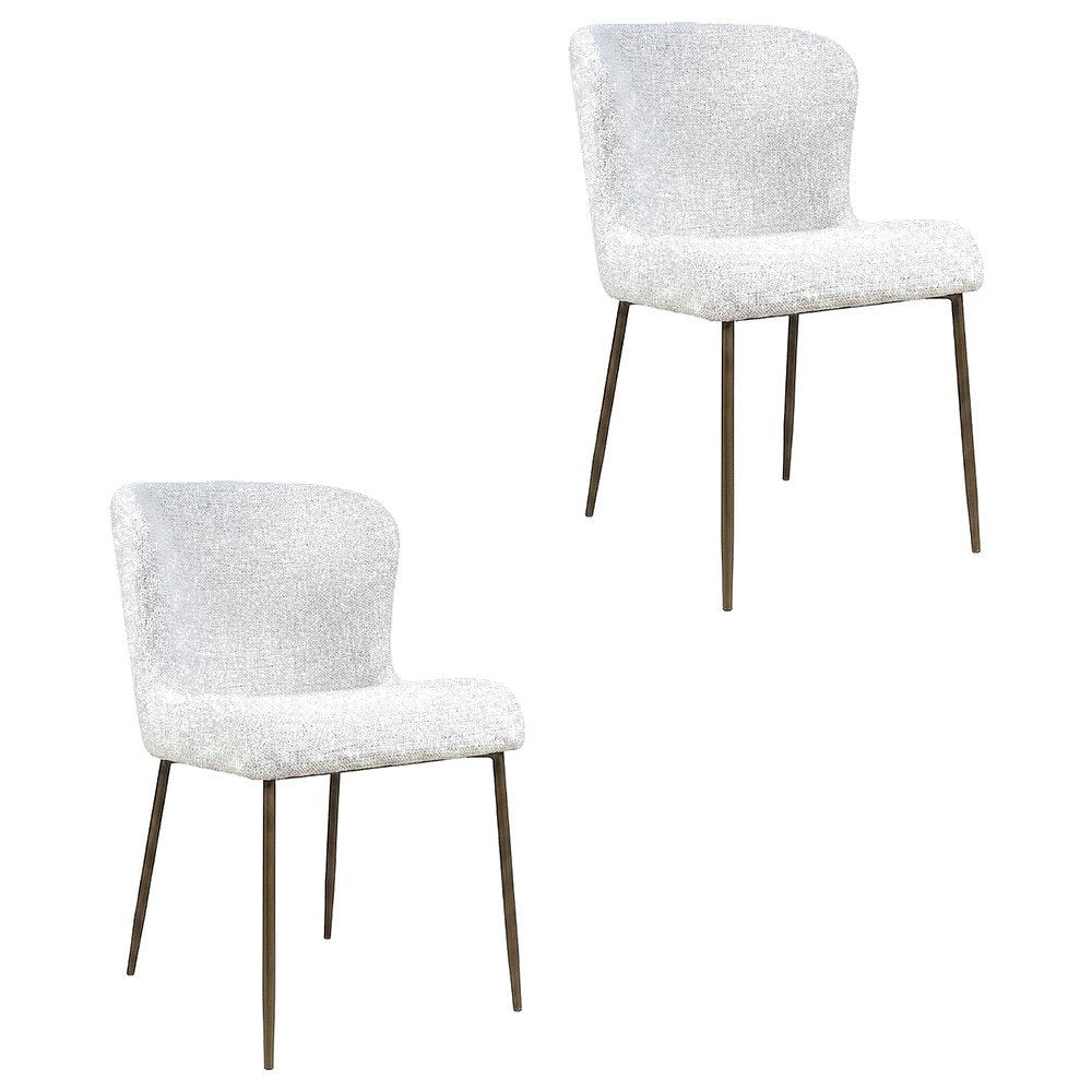 Dining Chairs, Natural Grey, Set of 2