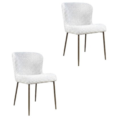 Dining Chairs, Natural Grey, Set of 2