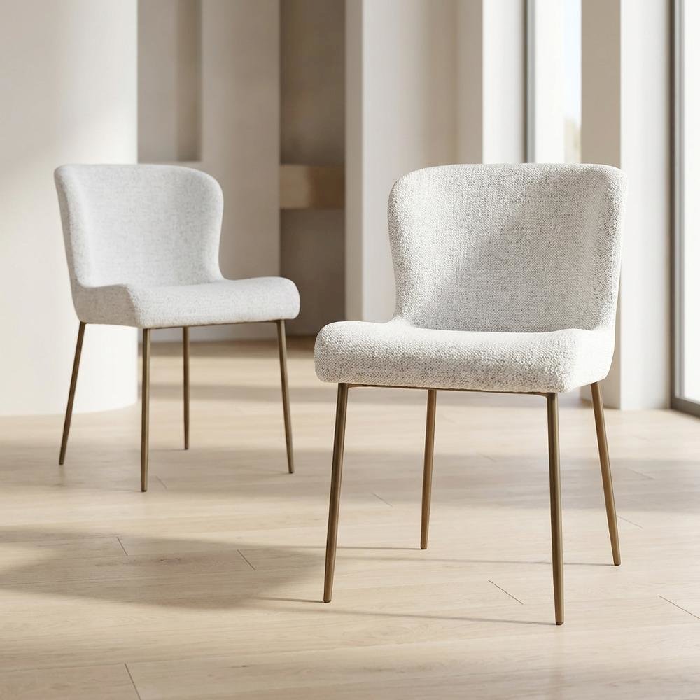 Dining Chairs, Natural Grey, Set of 2