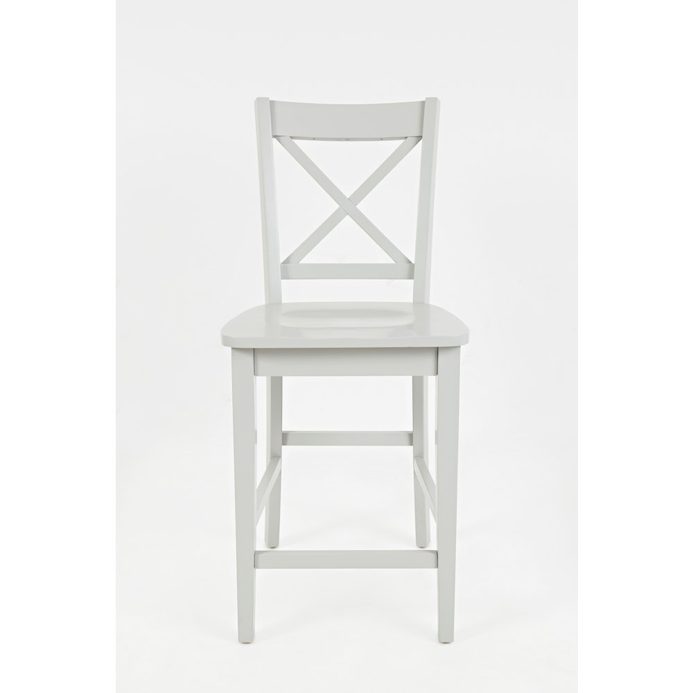 Simplicity Solid Wood Classic X-Back Counter Stool (Set of 2)