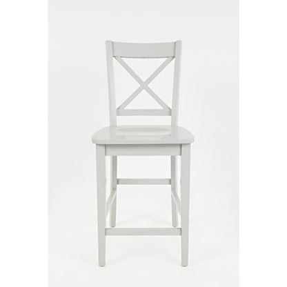 Simplicity Solid Wood Classic X-Back Counter Stool (Set of 2)