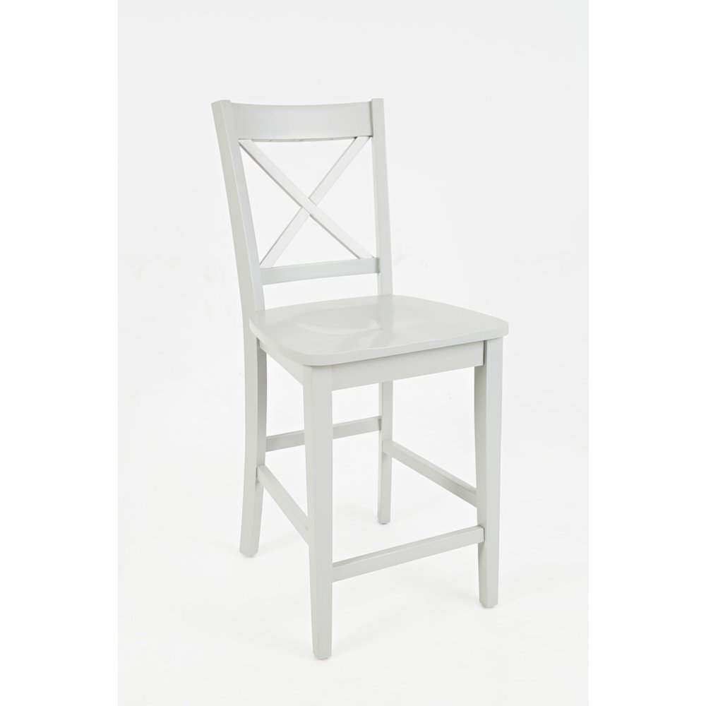 Simplicity Solid Wood Classic X-Back Counter Stool (Set of 2)