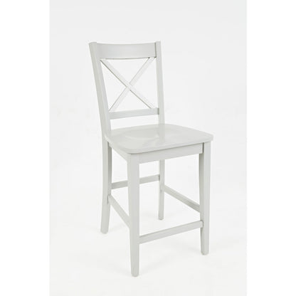 Simplicity Solid Wood Classic X-Back Counter Stool (Set of 2)