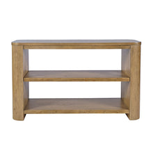 Janzen 50" Contemporary Modern Sofa Console Table with Open Storage Shelves