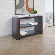 Janzen 50" Contemporary Modern Sofa Console Table with Open Storage Shelves