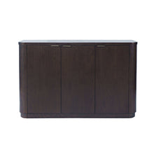 50" Minimalist Modern Curved Storage Console TV Cabinet with Adjustable Shelves