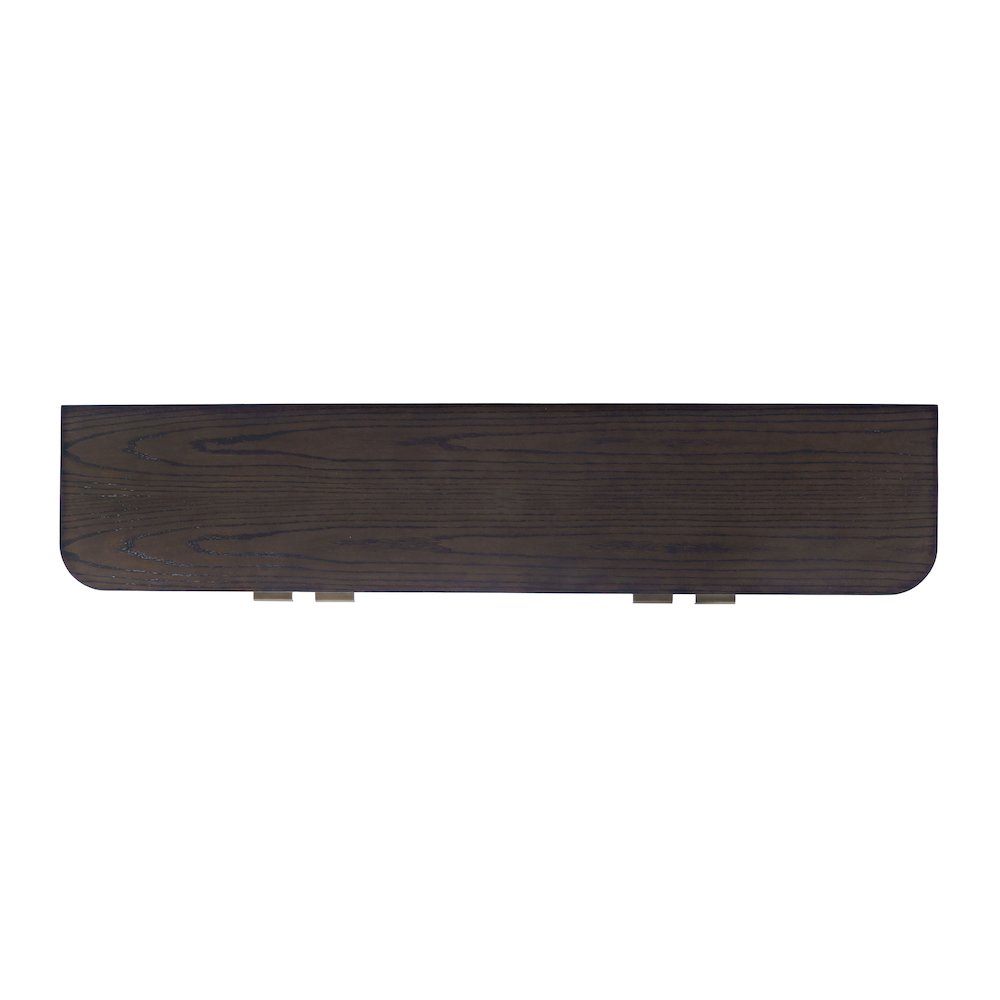 68" Minimalist Modern Curved Storage Console TV Cabinet with Adjustable Shelves