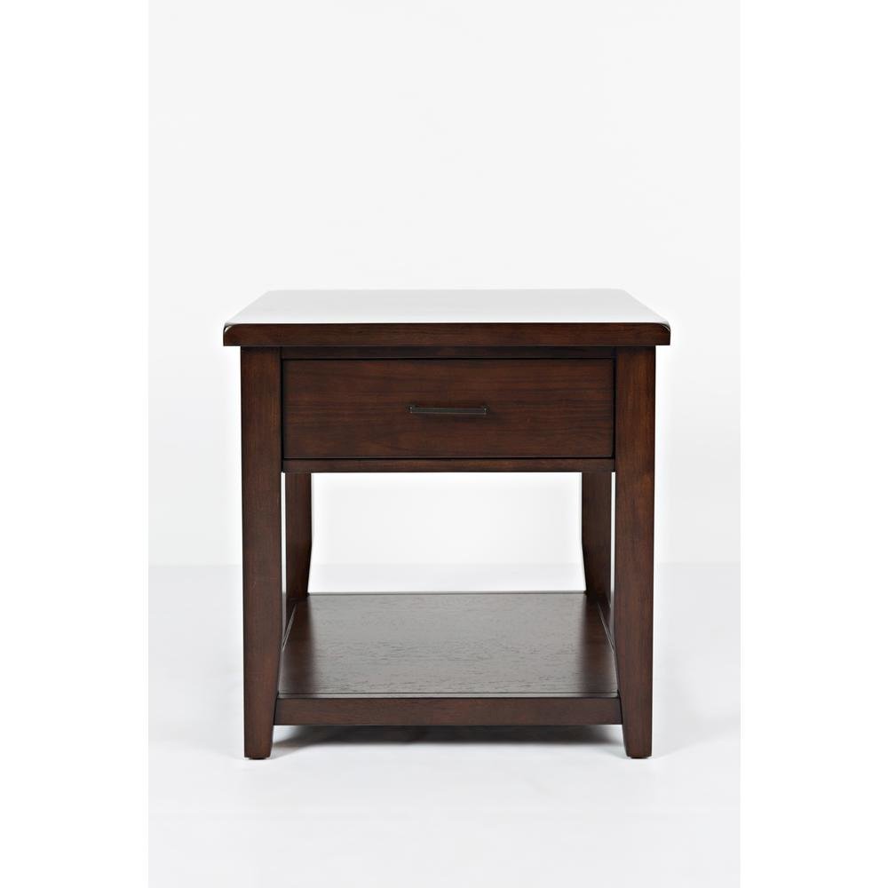 End Table with Drawer, Modern Accent Side Table for Living Room Bedroom