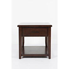 End Table with Drawer, Modern Accent Side Table for Living Room Bedroom