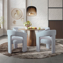 Gwen Modern Luxury Jacquard Fabric Upholstered Sculpture Armchair
