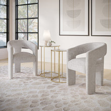 Gwen Modern Luxury Jacquard Fabric Upholstered Sculpture Armchair