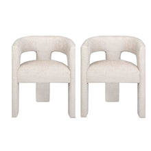 Gwen Modern Luxury Jacquard Fabric Sculpture Armchair - Set of 2