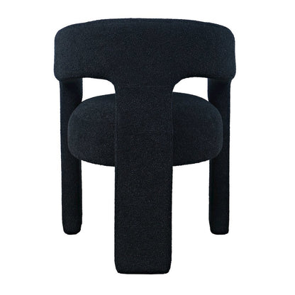 Black Upholstered Dining Chair for Dining Room and Kitchen Table Seating